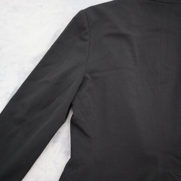 View Suit Womens 12 Black Skirt Suit Notch Lapel Single Breasted Blazer - Picture 14 of 16